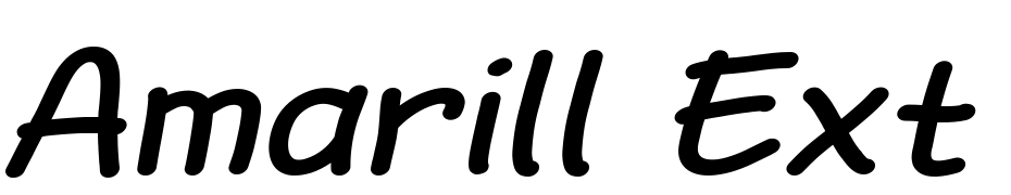 Amarill Ext Italic Yazı tipi ücretsiz indir